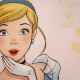 Rideau Disney princesses - Ariel, cendrillon, Belle - 140x250 cm