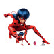 Figurine en carton Ladybug Position Accroupie - Miraculous Ladybug et Chat - Hauteur 93 cm