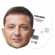 Masque en carton Volodymyr Zelensky president actuel de l'ukraine