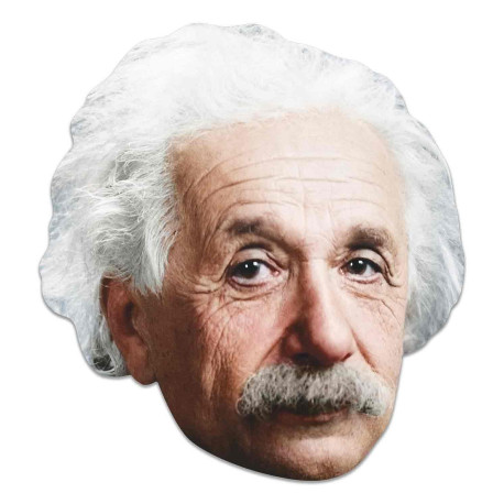 Masque en carton Albert Einstein physicien théoricien