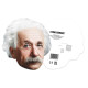 Masque en carton Albert Einstein physicien théoricien