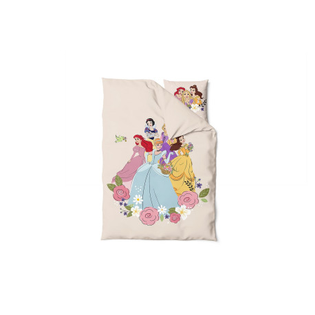 Parure de lit princesses - belle, raiponce, Ariel - 140x200 cm