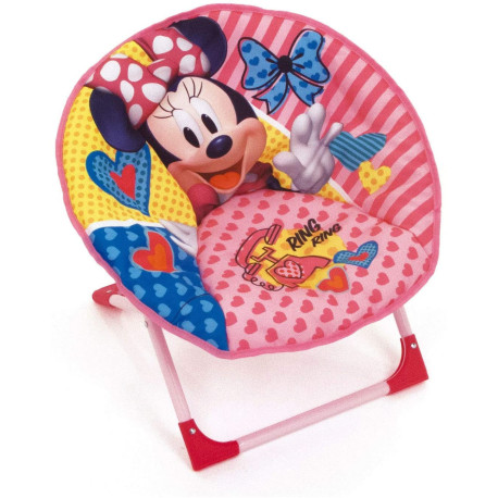 siège lune pliable Minnie Mouse rouge 50cm