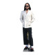 Figurine en carton Jared Leto avec des lunettes - acteur et chanteur - Hauteur 181 cm