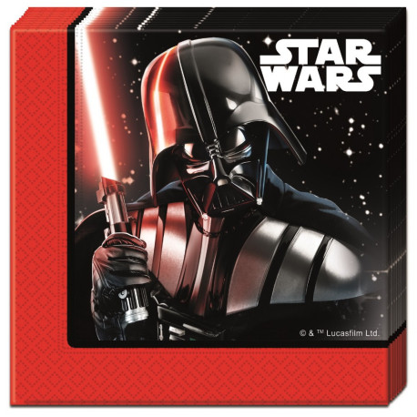 Lot de 20 Serviettes en papier - Star Wars - Bataille Finale - 33 x 33 cm