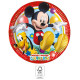 Assiettes en carton Disney Mickey "Playful" - 8 pièces - 23 cm