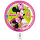 Assiettes en carton Disney Minnie "Happy Helpers" - 8 pièces - 23 cm