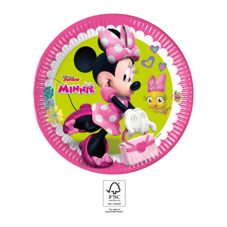 Assiettes en carton Disney Minnie "Happy Helpers" - 8 pièces - 23 cm