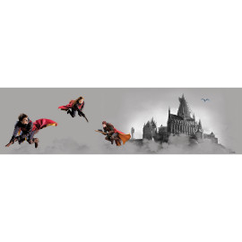 Frise auto-collante Harry Potter sur son balais - 1 rouleau de 0,97 x 5 m