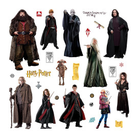 Sticker Harry Potter - tous les personnages d'Harry Potter - 1 planche 65 x 85 cm