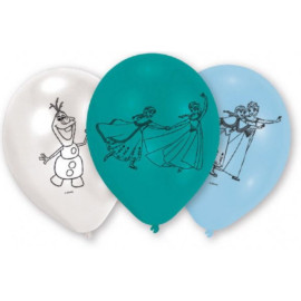 Lot de 6 Ballons Disney La Reine des Neiges - Fête d'Anniversaire - 23 cm