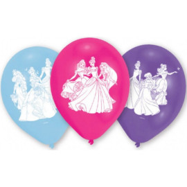 Lot de 6 Ballons Disney Princesses - Fête d'Anniversaire - 23 cm
