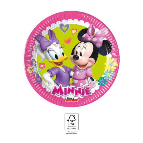 Assiettes en carton Disney minnie et daisy - Fête d'Anniversaire - 8 pièces - 19 cm