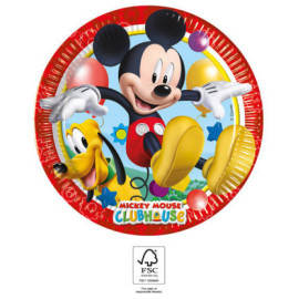 Assiettes en carton Disney Mickey mouse club house - Fête d'Anniversaire - 8 pièces - 19 cm