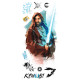 Stickers Muraux Géants Obi Wan Kenobi Peint - Star Wars