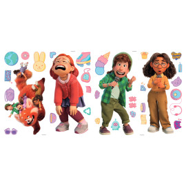 Stickers Muraux Disney Pixar Personnages Turning Red