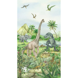 Poster intissé - Dinosaures en couleurs - 150 x 270 cm