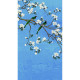 Poster intissé - arbre a fleurs blanches et ciel bleu - 150 x 270 cm