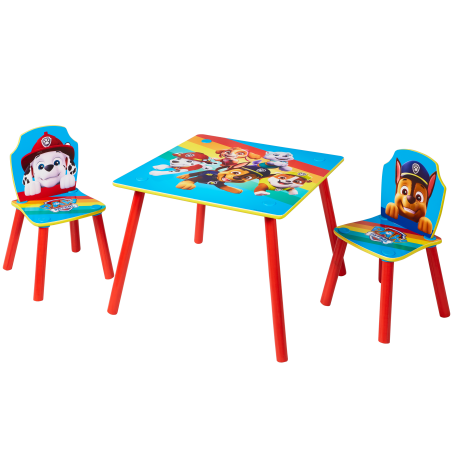 Ensemble table et 2 chaises pour enfants - Pat'patrouille