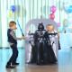 Figurine en carton Passe tête enfant Star Wars Dark Vador et 2 Stormtroopers Hauteur 133 cm
