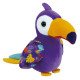 peluche musicale - Tropi birds perroquet violet 15 cm