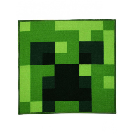 Tapis Carré Minecraft "Creeper" - 80 x 80 cm
