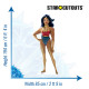 Figurine en carton Wonder Woman DC League - Krypto et les Super-Animaux - Hauteur 194 cm