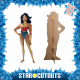 Figurine en carton Wonder Woman DC League - Krypto et les Super-Animaux - Hauteur 194 cm
