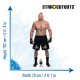 Figurine en carton taille réelle - Brock Lesnar - Catcheur WWE - Hauteur 192 cm