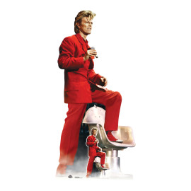 Figurine en carton taille réelle - D.Bowie - Chanteur Britannique - Hauteur 176 cm