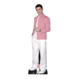 Figurine en carton taille réelle - Noah Schnapp vêtu de rose - Acteur Canadien et Américain - Hauteur 176 cm