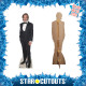 Figurine en carton taille réelle - Chris Pine en costume noir avec noeud-papillon - Acteur Américain - Hauteur 185 cm
