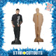 Figurine en carton taille réelle - Zayn Malik en chemise noire et jean - Chanteur pop et mannequin Britannique - Hauteur 176 cm