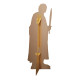 Figurine en carton - Frodon vêtu de marron et d'une cape verte - Le Seigneur des Anneaux - Hauteur 134 cm