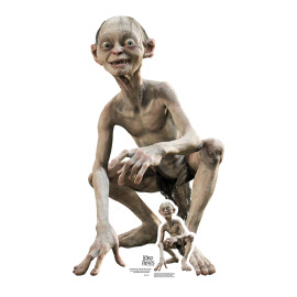 Figurine en carton taille réelle - Gollum - Le Seigneur des Anneaux - Hauteur 88 cm