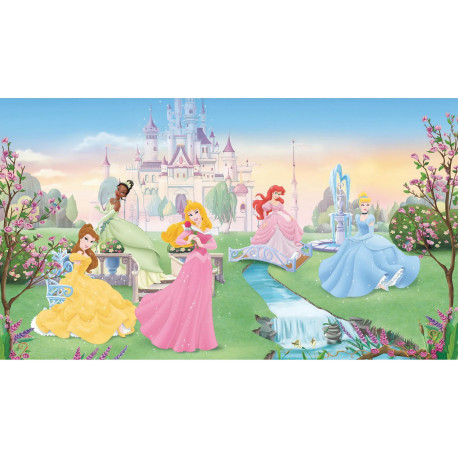 Fresque murale adhésive géante Princesses Disney qui dansent - 320 cm, 182,88 cm