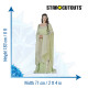 Figurine en carton taille réelle - Arwen et sa longue robe blanche - Le Seigneur des Anneaux - Hauteur 183 cm