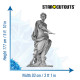Figurine en carton taille réelle - Statue Romaine de Jules César - Hauteur 177 cm