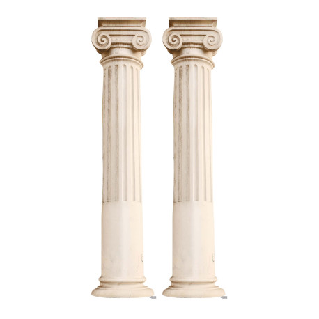 Figurine en carton - Deux Piliers Romains - Hauteur 195 cm