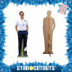 Figurine en carton taille réelle - Ted Lasso Jason Sudeikis Entraîneur en survêtement bleu et polo blanc - Hauteur 184 cm