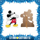 Figurine en carton - Disney Mickey Mouse pouces vers le haut - Hauteur 94 cm