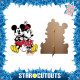 Figurine en carton - Disney Mickey et Minnie ensemble formant un joli couple - Hauteur 118 cm