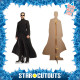 Figurine en carton taille réelle - Neo Matrix tout de noir vêtu - Keanu Reeves - Hauteur 187 cm