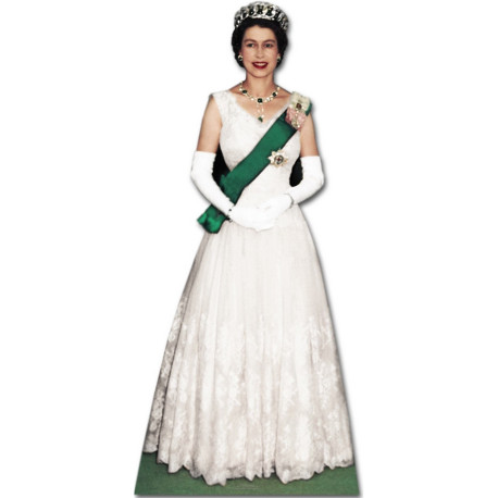 Figurine en carton La reine Elizabeth II (1956) 181 cm