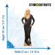Figurine en carton Christina Aguilera en robe de soirée les mains sur les hanches - Hauteur 161 cm