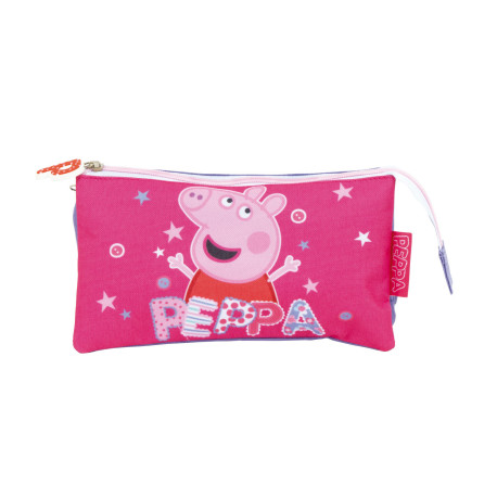 Trousse à 3 poches - Peppa Pig