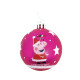 Lot de 6 boules de Noël 8cm - Peppa Pig