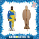 Figurine en carton taille réelle - Floyd Mayweather - Boxeur en survêtement jaune et bleu - Hauteur 174 cm
