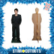 Figurine en carton taille réelle - Joe Keery - en Costume Noir - Acteur et Musicien Américain - Stranger Things - Hauteur 167 cm