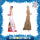 Figurine en carton taille réelle - Millie Bobby Brown en robe rose - Actrice Britannique - Stranger Things - Hauteur 165 cm